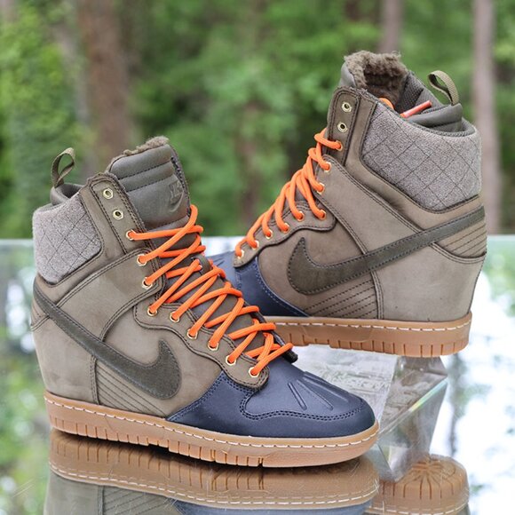 Nike Dunk Sky Hi Sneakerboot 2.0 Dark Loden Raspberry - Picture 7 of 13